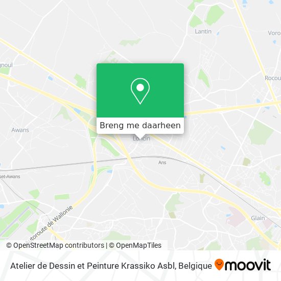 Atelier de Dessin et Peinture Krassiko Asbl kaart
