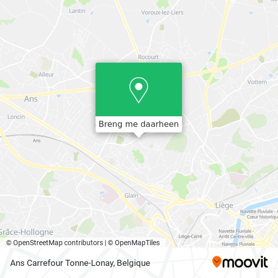 Ans Carrefour Tonne-Lonay kaart