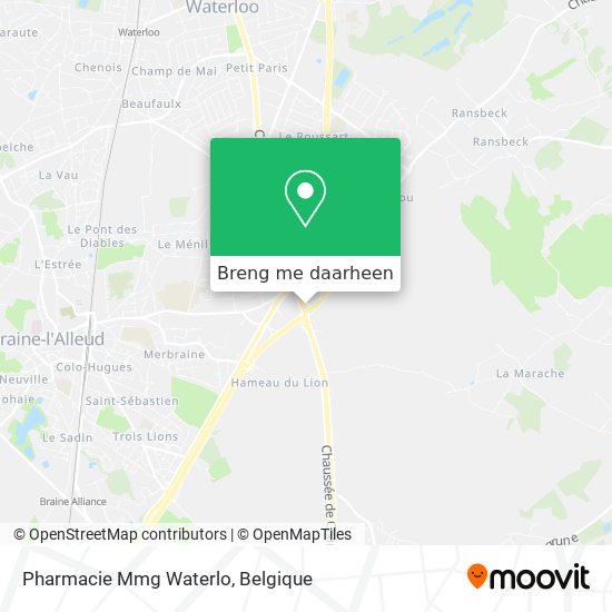 Pharmacie Mmg Waterlo kaart