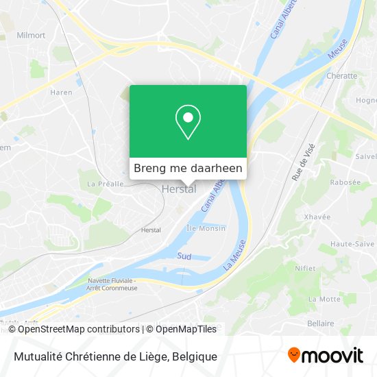 Mutualité Chrétienne de Liège kaart