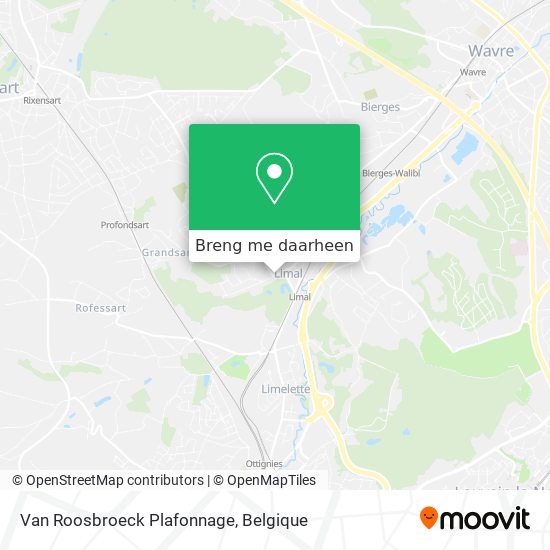 Van Roosbroeck Plafonnage kaart