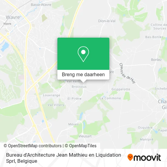 Bureau d'Architecture Jean Mathieu en Liquidation Sprl kaart