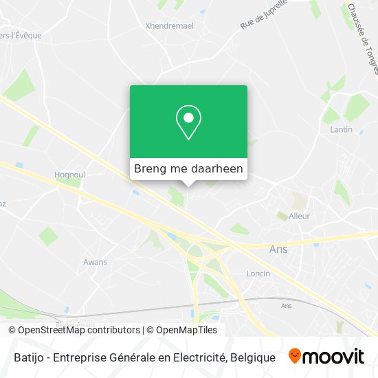 Batijo - Entreprise Générale en Electricité kaart