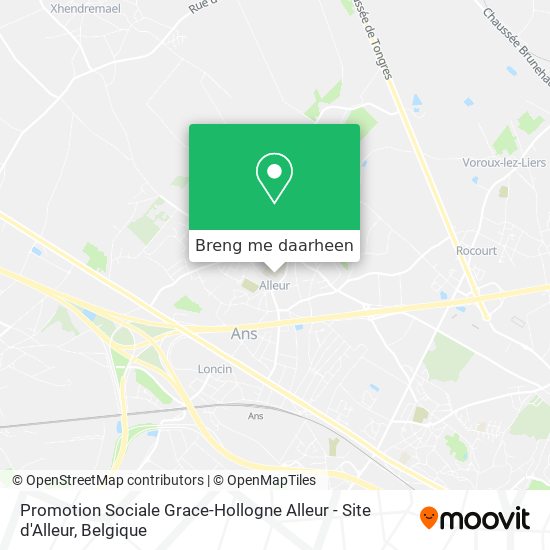 Promotion Sociale Grace-Hollogne Alleur - Site d'Alleur kaart