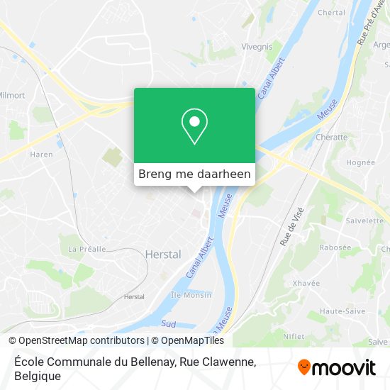 École Communale du Bellenay, Rue Clawenne kaart