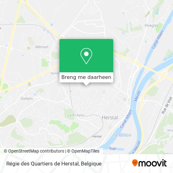 Régie des Quartiers de Herstal kaart