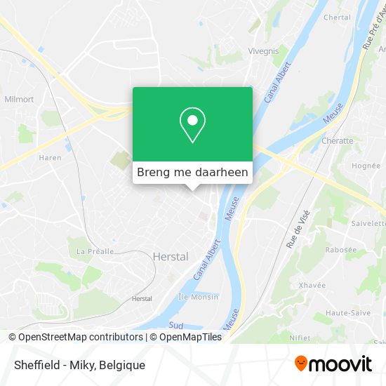 Sheffield - Miky kaart