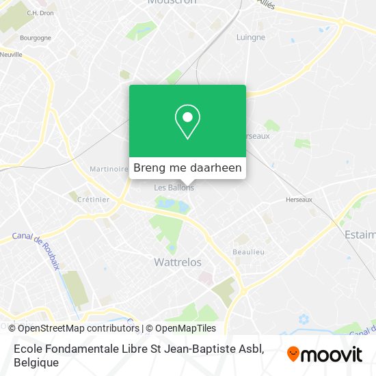 Ecole Fondamentale Libre St Jean-Baptiste Asbl kaart