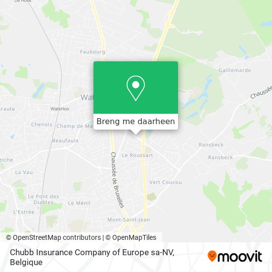 Chubb Insurance Company of Europe sa-NV kaart