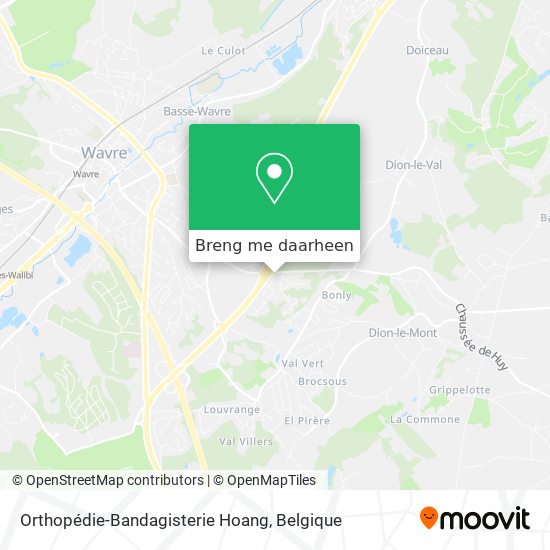 Orthopédie-Bandagisterie Hoang kaart