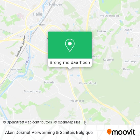 Alain Desmet Verwarming & Sanitair kaart