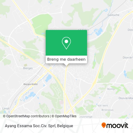 Ayang Essama Soc.Civ. Sprl kaart