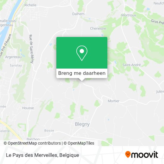 Le Pays des Merveilles kaart