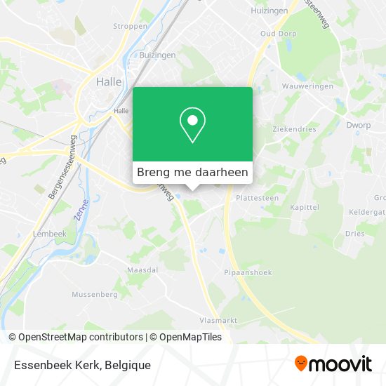 Essenbeek Kerk kaart