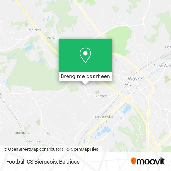 Football CS Biergeois kaart