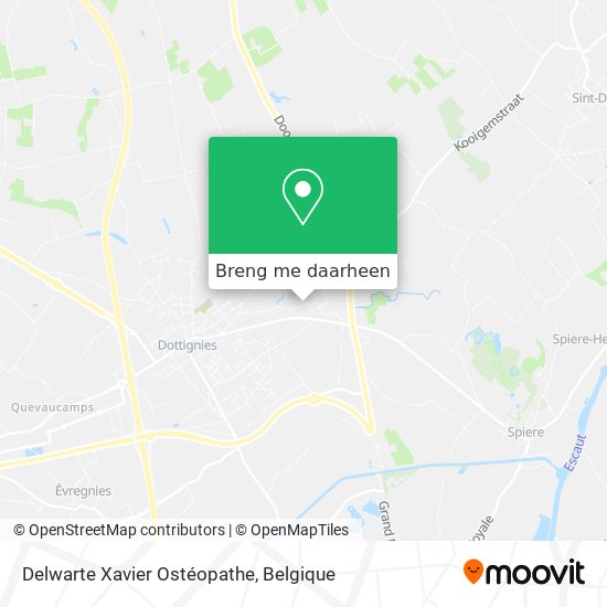 Delwarte Xavier Ostéopathe kaart