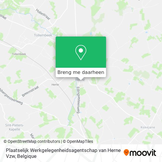 Plaatselijk Werkgelegenheidsagentschap van Herne Vzw kaart