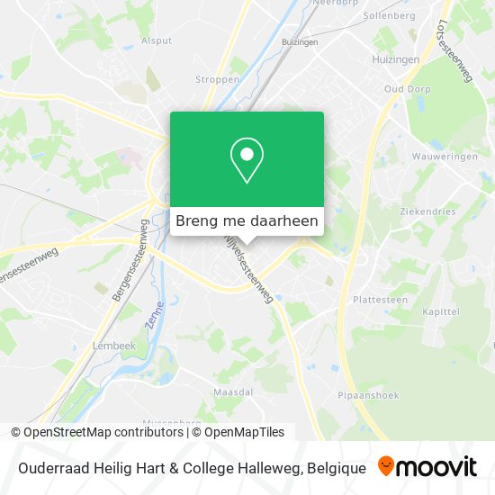 Ouderraad Heilig Hart & College Halleweg kaart