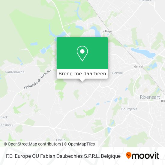 F.D. Europe OU Fabian Daubechies S.P.R.L kaart
