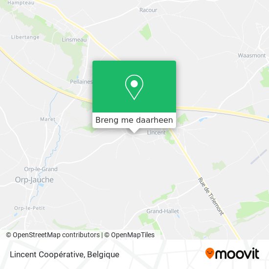 Lincent Coopérative kaart