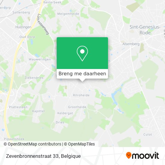 Zevenbronnenstraat 33 kaart