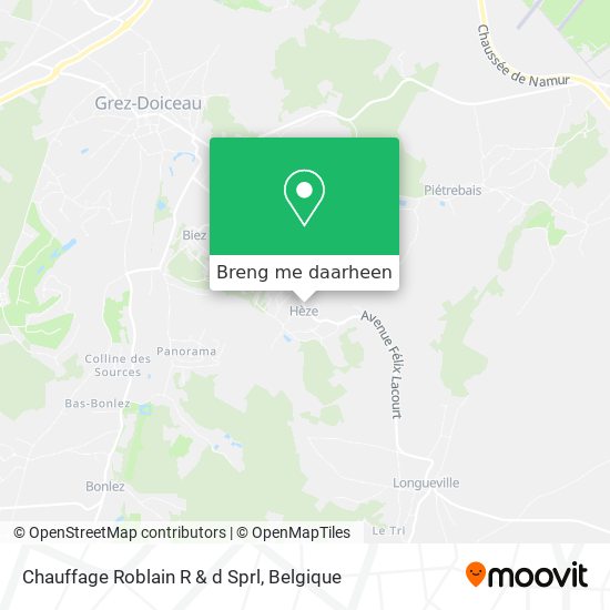 Chauffage Roblain R & d Sprl kaart
