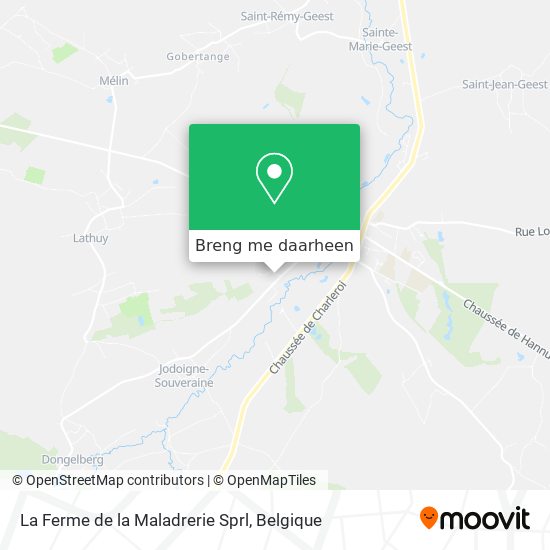 La Ferme de la Maladrerie Sprl kaart