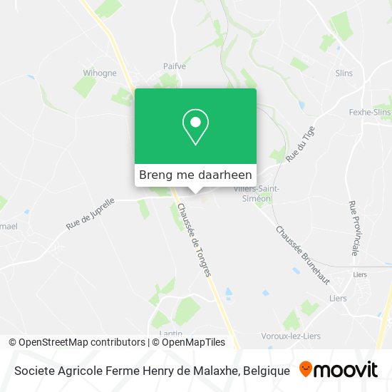 Societe Agricole Ferme Henry de Malaxhe kaart