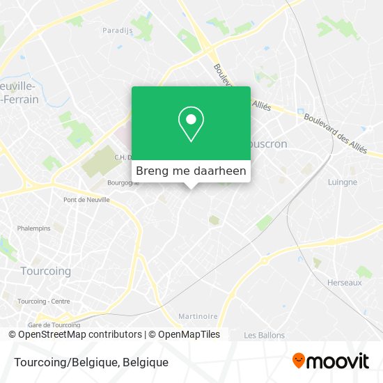 Tourcoing/Belgique kaart