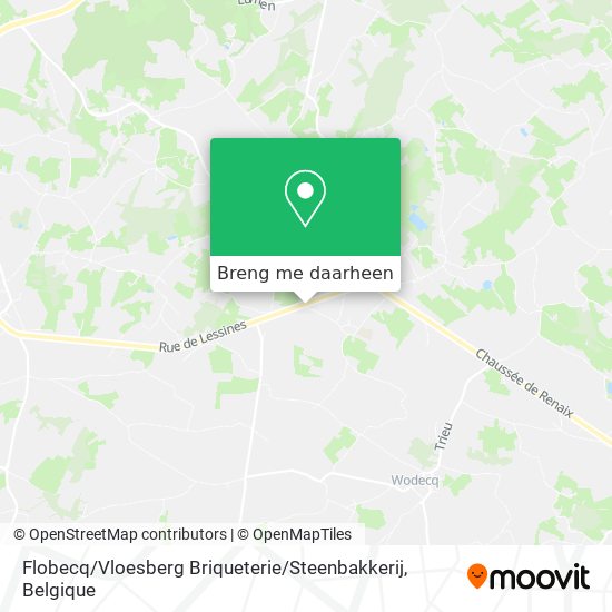Flobecq / Vloesberg Briqueterie / Steenbakkerij kaart