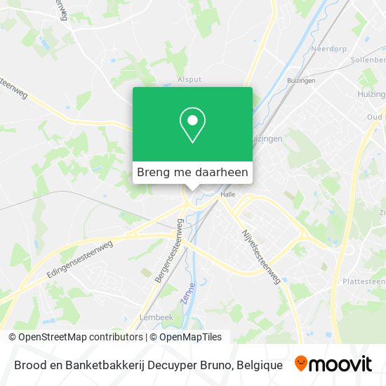 Brood en Banketbakkerij Decuyper Bruno kaart