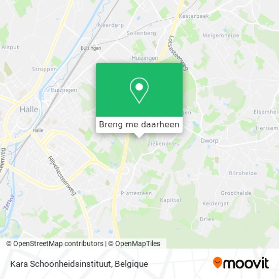 Kara Schoonheidsinstituut kaart