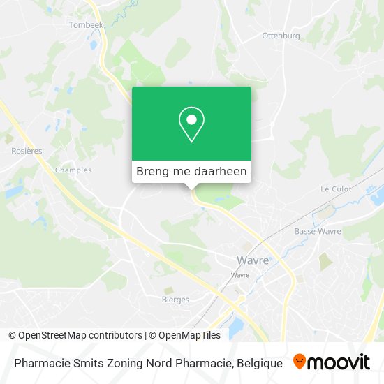 Pharmacie Smits Zoning Nord Pharmacie kaart