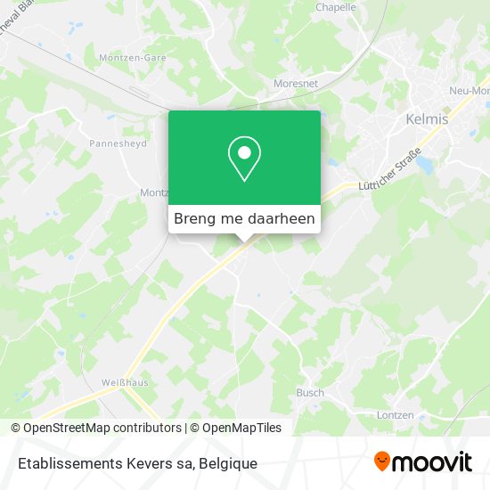 Etablissements Kevers sa kaart