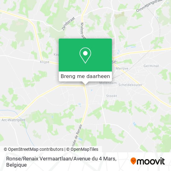 Ronse / Renaix Vermaartlaan / Avenue du 4 Mars kaart