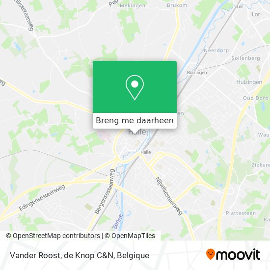 Vander Roost, de Knop C&N kaart