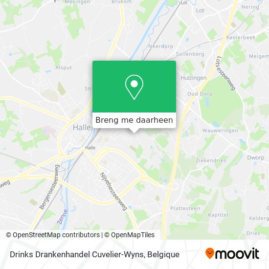 Drinks Drankenhandel Cuvelier-Wyns kaart