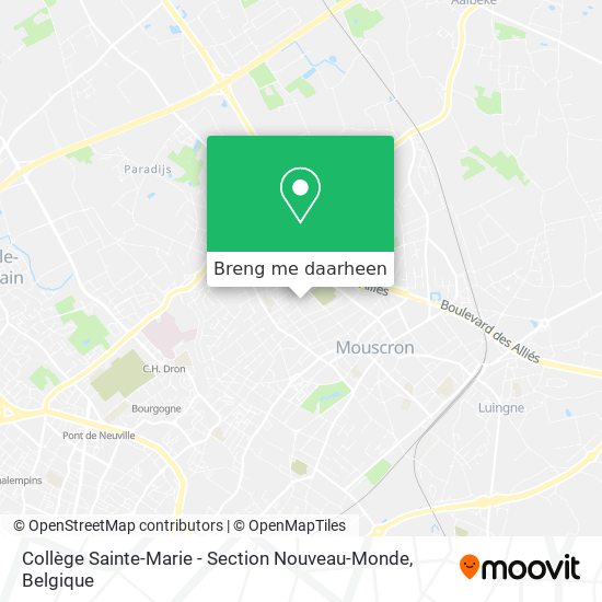 Collège Sainte-Marie - Section Nouveau-Monde kaart