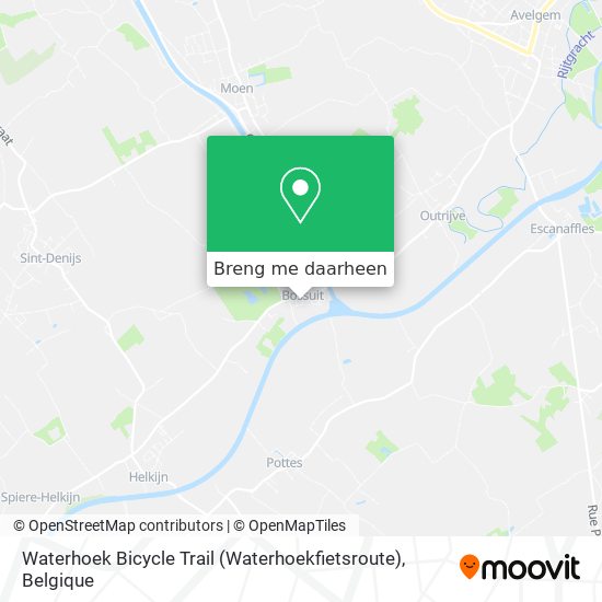 Waterhoek Bicycle Trail (Waterhoekfietsroute) kaart