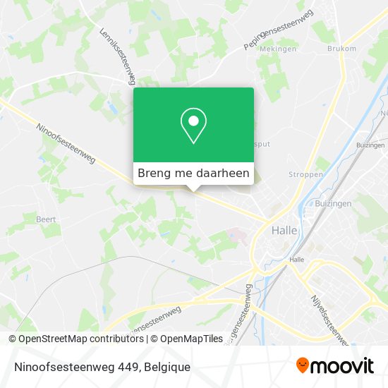 Ninoofsesteenweg 449 kaart