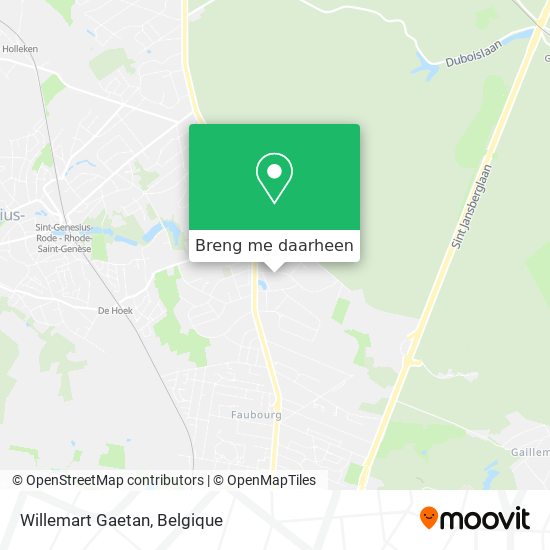 Willemart Gaetan kaart