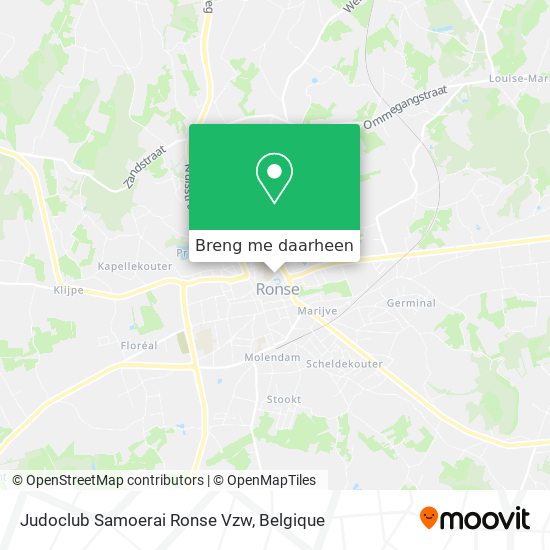 Judoclub Samoerai Ronse Vzw kaart