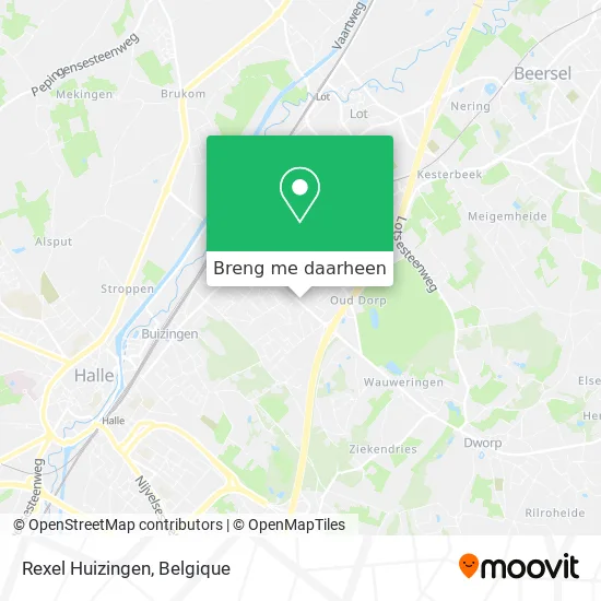 Rexel Huizingen kaart
