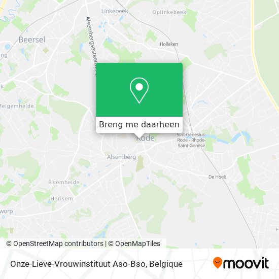 Onze-Lieve-Vrouwinstituut Aso-Bso kaart