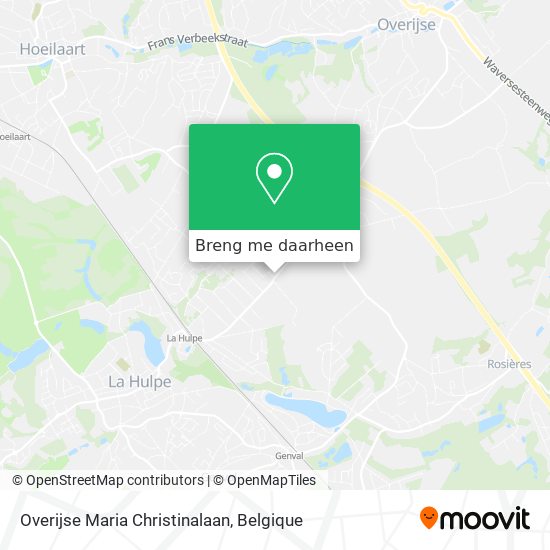 Overijse Maria Christinalaan kaart