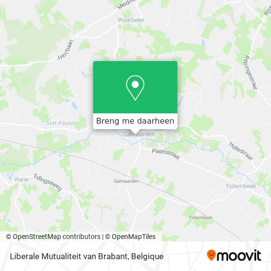 Liberale Mutualiteit van Brabant kaart