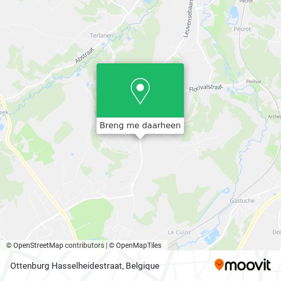 Ottenburg Hasselheidestraat kaart