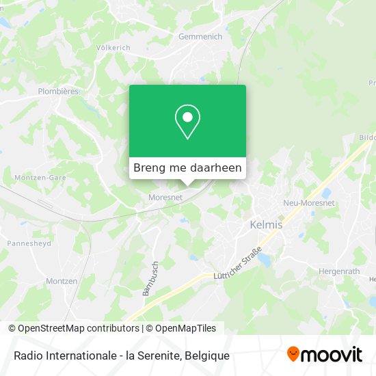 Radio Internationale - la Serenite kaart