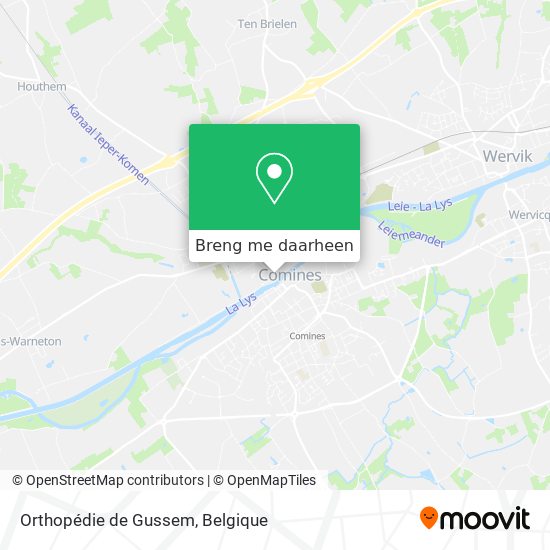 Orthopédie de Gussem kaart
