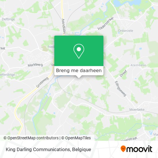 King Darling Communications kaart